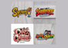 design graffiti font logo and illustration