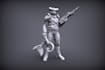 do frictional character, cyberpunk model, sci fi action miniature, stl, cosplay