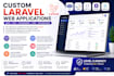 build custom laravel PHP web apps, apis, dashboards and saas platforms