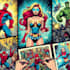 illustrate comic book covers, pages, pinups, superheroes