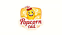 do unique popcorn cartoon mascot logo