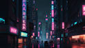 create cyberpunk futuristic city art