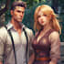 make a anime couple character art anime style