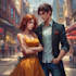 make a anime couple character art anime style