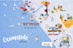 make awesome illustrated map of any country, city, location, urban