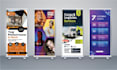design pull ups banner, stand banner, roll up banner