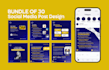 design 30 super creative social media posts
