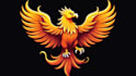 do eye catching phoenix, bird mascot logo 1 day
