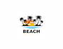 design custom tropical coconut tree beach logo with high quality