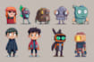 draw 2d game characters and game assets