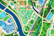 design custom vector map illustration event map city map site map design