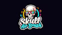 make outstanding skull air brush logo with express delivery
