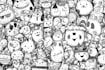 create cute doodle art pattern illustrations