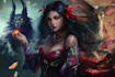 paint semi realistic fantasy art