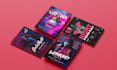design party flyer, festival flyer or event flyer, postcard