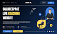 squarespace website, life coach squarespace website, life coaching squarespace