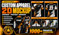 design custom sportswear, streetwear, and fashion apparel mockups