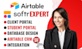 setup client portal, airtable, airtable automation, softr softr airtable, softr