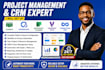 set up kanban, opendevops, microsoft planner, and viewpoint vista connecteam crm