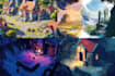 illustrate environments, landscapes, board game, concept art