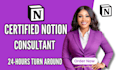 design a custom notion workspace, custom notion template, notion dashboard