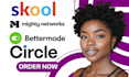 setup skool circle so bettermode mighty network online community