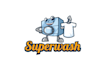create cartoon t shirt cleaning laundry logo