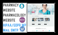 design pharmacy website medical website healthcare website hippa compliant