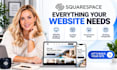 squarespace website redesign squarespace website design squarespace landing page