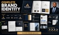 create modern brand logo design and complete brand identity