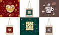 create custom typography tote bag design