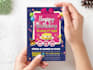 do birthday party flyer PSD template attrative