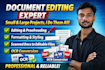 do professional text removal and document editing
