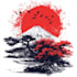 make unique tshirt design dark art japanese illustration