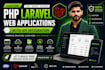 build a custom PHP laravel web app with API integration