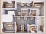 design and rendering corporate office interior, workspace, buiding