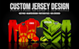 custom jersey design and sublimation design