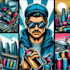 do illustration expressionism art, graffiti, abstract