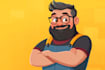 create illustration vector graphic cartoon character