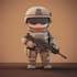 draw 2d game art military character design