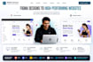 create a responsive HTML CSS react landing page