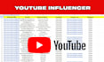 scrap youtube verified emails