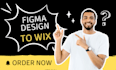 convert figma design to wix website