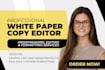proofread, edit and format your crypto, nft, ico or blockchain whitepaper