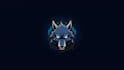 do wolf esport gaming mascot logo with compony