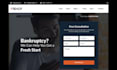 do interactive debt relief website debt settlement landing page debt relief lead