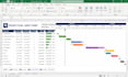 create gantt chart, schedule in ms project and excel