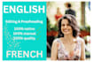 proofread or edit your business copy in english or french