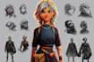 create images for characters in horror