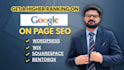 boost your google rankings with professional onpage SEO services